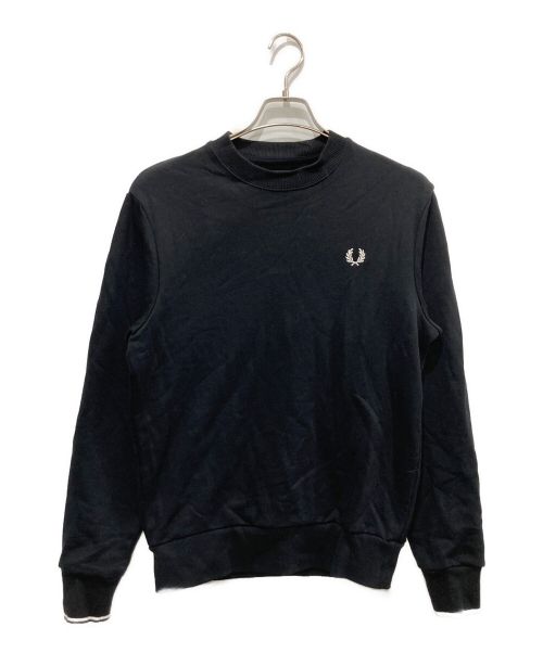 FRED PERRY（フレッドペリー）FRED PERRY (フレッドペリー) クルーネックスウェット ブラック サイズ:Sの古着・服飾アイテム