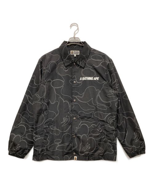 A BATHING APE（アベイシングエイプ）A BATHING APE (アベイシングエイプ) コーチジャケット ブラック サイズ:Lの古着・服飾アイテム