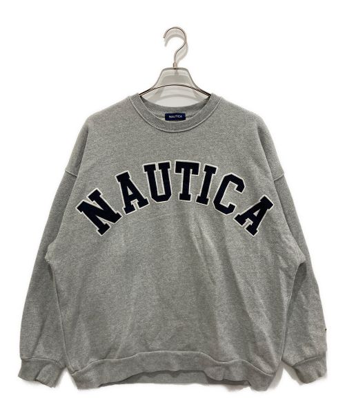 NAUTICA（ノーティカ）NAUTICA (ノーティカ) クルーネックスウェット グレー サイズ:Lの古着・服飾アイテム