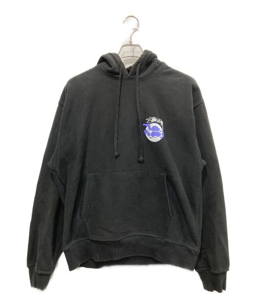 stussy（ステューシー）stussy (ステューシー) Skateman Hoodie ブラック サイズ:Lの古着・服飾アイテム