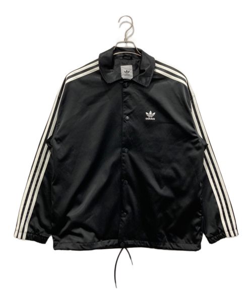 adidas（アディダス）adidas (アディダス) Satin Coach Jacket ブラック サイズ:Mの古着・服飾アイテム