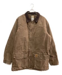 CarHartt（カーハート）の古着「コーデュロイカラーダック地カバーオール」｜ベージュ