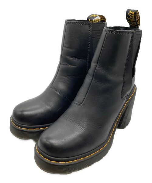 Dr.Martens（ドクターマーチン）Dr.Martens (ドクターマーチン) サイドゴアヒールブーツ ブラック サイズ:24の古着・服飾アイテム