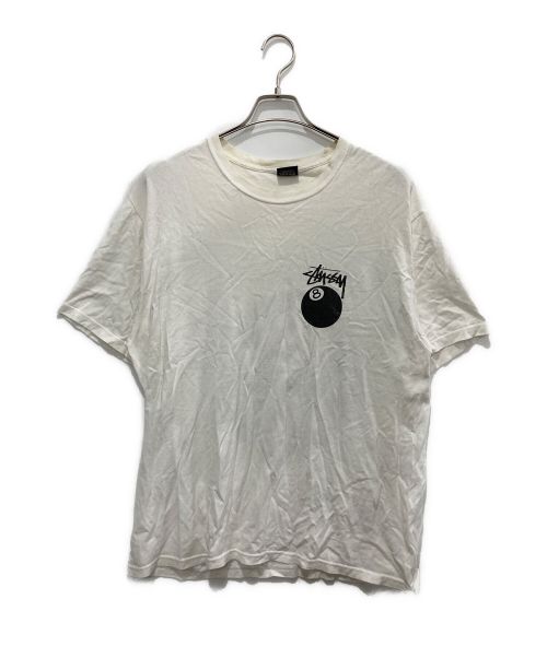 stussy（ステューシー）stussy (ステューシー) プリントTシャツ ホワイト サイズ:Lの古着・服飾アイテム