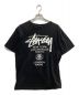 stussy（ステューシー）の古着「プリントTシャツ」｜ブラック