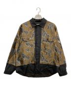 TOGA VIRILISトーガ ビリリース）の古着「PAISLEY JACQUARD SHIRT」｜ブラウン