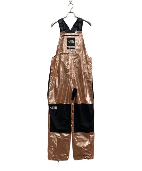 THE NORTH FACE（ザ ノース フェイス）THE NORTH FACE (ザ ノース フェイス) SUPREME (シュプリーム) Metallic Mountain Bib Pants/メタリックマウンテンビブパンツ ピンク サイズ:Mの古着・服飾アイテム