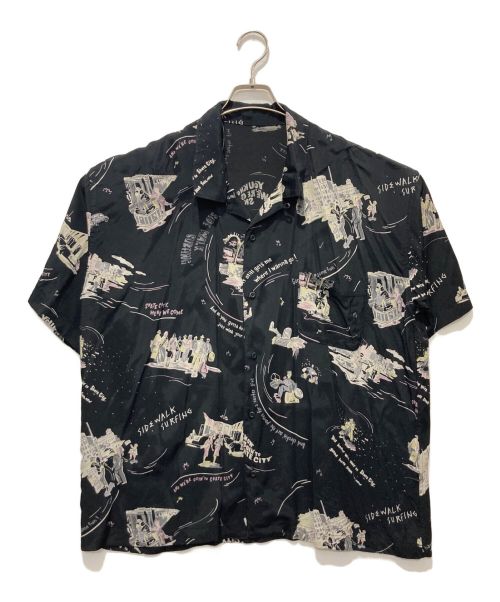 Porter Classic（ポータークラシック）Porter Classic (ポータークラシック) ALOHA SHIRT SKATEBOARDING ブラック サイズ:Mの古着・服飾アイテム