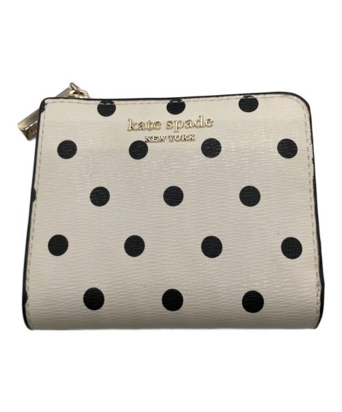 Kate Spade（ケイトスペード）Kate Spade (ケイトスペード) 2つ折り財布 ホワイトの古着・服飾アイテム