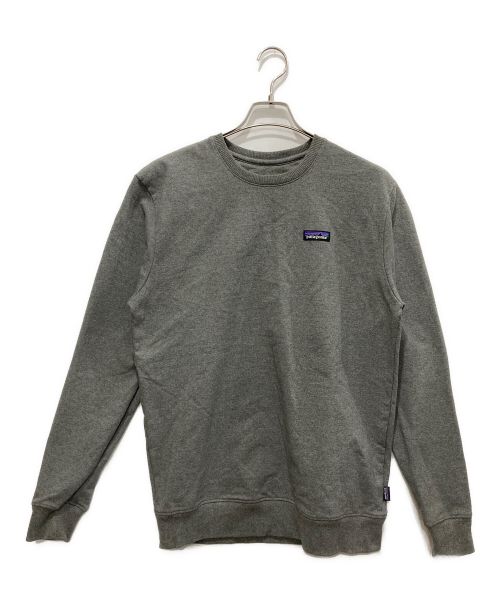 Patagonia（パタゴニア）Patagonia (パタゴニア) P-6 LABEL UPRISAL CREW SWEATSHIRT グレー サイズ:Mの古着・服飾アイテム