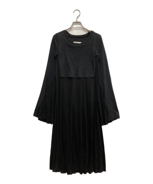 MM6 Maison Margiela（エムエムシックス メゾンマルジェラ）MM6 Maison Margiela (エムエムシックス メゾンマルジェラ) layered OP ブラック サイズ:Sの古着・服飾アイテム