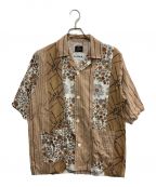 Needles×NOMA t.d.ニードルズ×ノーマティーディー）の古着「Cabana Shirt Patchwork」｜ベージュ