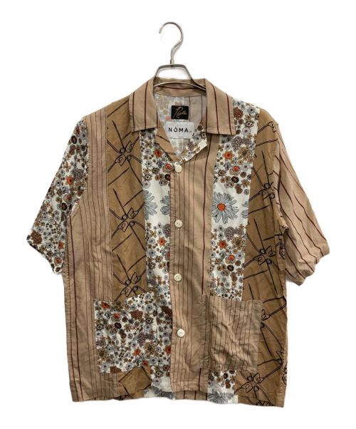 Needles（ニードルズ）Needles (ニードルズ) NOMA t.d. (ノーマティーディー) Cabana Shirt Patchwork ベージュ サイズ:Mの古着・服飾アイテム