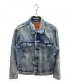 LEVI'Sリーバイス）の古着「Denim Trucker Jacket Get Ripped」｜インディゴ