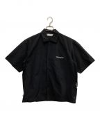 UNIVERSAL PRODUCTS.×thisisneverthatユニバーサルプロダクツ×ディスイズネバーザット）の古着「EMBROIDERED TRACK SHIRT」｜ブラック