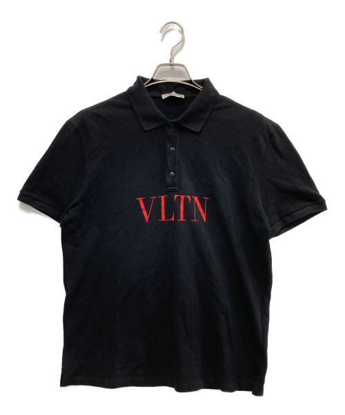 VALENTINO（ヴァレンティノ）VALENTINO (ヴァレンティノ) VLTNロゴポロシャツ ブラック サイズ:XLの古着・服飾アイテム