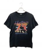 Hysteric Glamourヒステリックグラマー）の古着「プリントTシャツ」｜ブラック