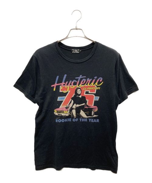 Hysteric Glamour（ヒステリックグラマー）Hysteric Glamour (ヒステリックグラマー) プリントTシャツ ブラック サイズ:Mの古着・服飾アイテム