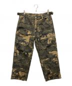 MR ENJOY DA MONEYミスターエンジョイダマネー）の古着「PATCH CAMO PANTS」｜オリーブ