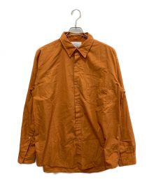 UNUSED（アンユーズド）の古着「long sleeve open collar shirt」｜オレンジ