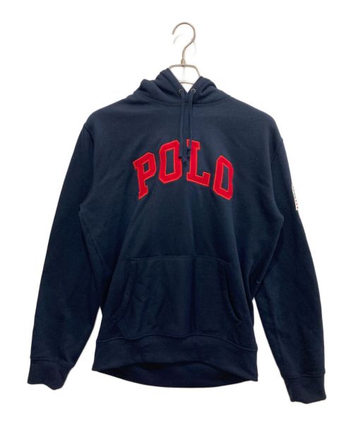 POLO RALPH LAUREN（ポロ・ラルフローレン）POLO RALPH LAUREN (ポロ・ラルフローレン) プルオーバーパーカー ネイビー サイズ:Sの古着・服飾アイテム