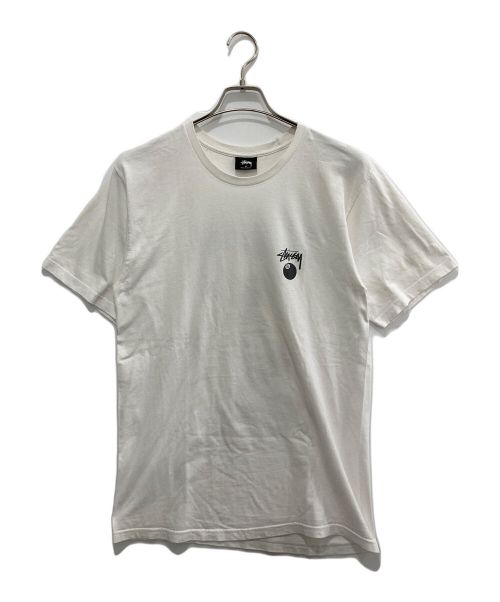 stussy（ステューシー）stussy (ステューシー) 8ボールプリントTシャツ ホワイト サイズ:Mの古着・服飾アイテム