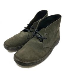 CLARKS ORIGINALS（クラークス オリジナルズ）の古着「スエードデザートブーツ」｜グリーン