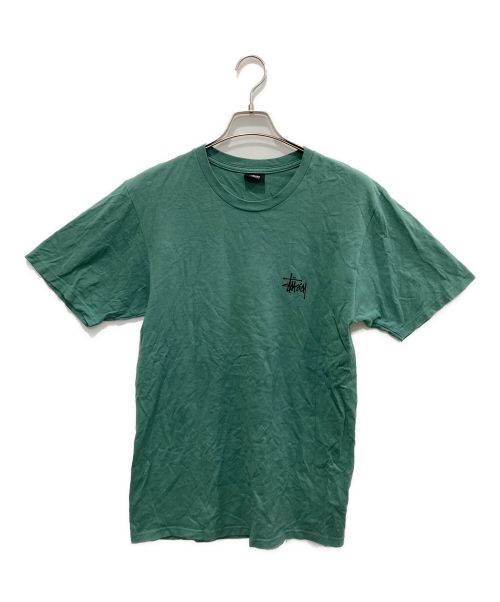 stussy（ステューシー）stussy (ステューシー) プリントTシャツ グリーン サイズ:Mの古着・服飾アイテム