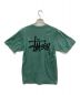 stussy (ステューシー) プリントTシャツ グリーン サイズ:M：5000円