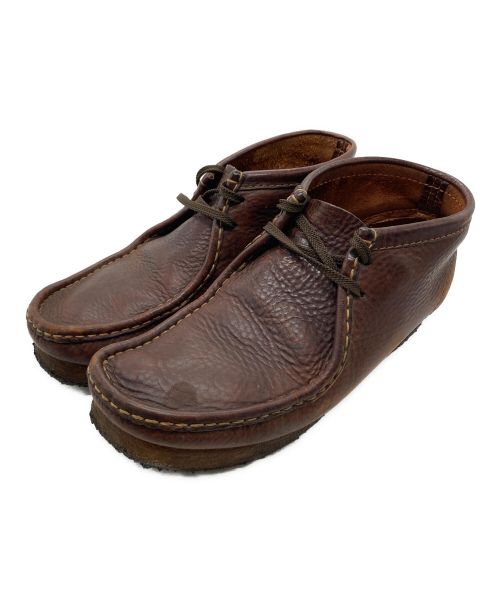 CLARKS（クラークス）CLARKS (クラークス) ラバーソールワラビーシューズ ブラウン サイズ:9 1/2の古着・服飾アイテム