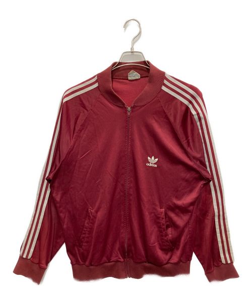 adidas（アディダス）adidas (アディダス) ヴィンテージラグラントラックジャケット レッド サイズ:XLの古着・服飾アイテム