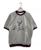 SASQUATCHfabrix.サスクワッチファブリックス）の古着「POLYHEDRON PEACE H/S SWEAT SHIRTT」｜グレー