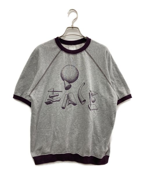 SASQUATCHfabrix.（サスクワッチファブリックス）SASQUATCHfabrix. (サスクワッチファブリックス) POLYHEDRON PEACE H/S SWEAT SHIRTT グレー サイズ:Lの古着・服飾アイテム