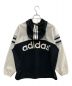 adidas (アディダス) トレフォイルアノラックパーカー ホワイト×ブラック サイズ:ML：6000円