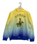 Wanna Collectionワナ コレクション）の古着「“Richard Bunny” Gradation Hoodie」｜イエロー×ブルー