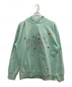 Wanna Collectionワナ コレクション）の古着「“Wilky May” Rhine Stone Hoodie」｜ブルー