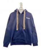 WANNAワナ）の古着「“Fatlace” Zip Hoodie」｜ネイビー