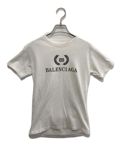 BALENCIAGA（バレンシアガ）BALENCIAGA (バレンシアガ) BBロゴTシャツ ホワイト サイズ:XSの古着・服飾アイテム