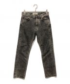 Sefrセファ）の古着「STRAIGHT CUT JEANS MARBLE WASH」｜グレー