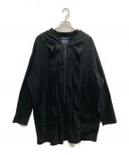 REGULATION Yohji Yamamotoレギュレーションヨウジヤマモト）の古着「COMBED MINI FRENCH TERRY RE HOOD COAT」｜ブラック