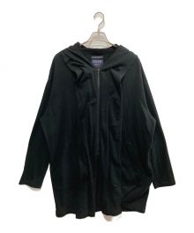 REGULATION Yohji Yamamoto（レギュレーションヨウジヤマモト）の古着「COMBED MINI FRENCH TERRY RE HOOD COAT」｜ブラック