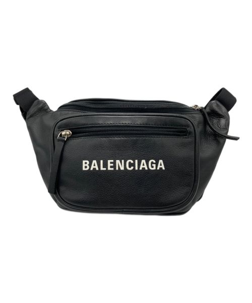 BALENCIAGA（バレンシアガ）BALENCIAGA (バレンシアガ) EVERYDAY エブリデイ ロゴ ベルトパック ブラックの古着・服飾アイテム