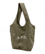 A.P.C.アーペーセー）の古着「レザートートバッグ」｜オリーブ