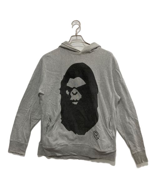 A BATHING APE（アベイシングエイプ）A BATHING APE (アベイシングエイプ) ゴリラプリントパーカー グレー サイズ:Mの古着・服飾アイテム