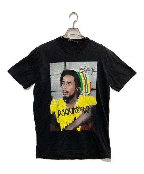 DSQUARED2（ディースクエアード）DSQUARED2 (ディースクエアード) BOB MARLEY WASH TEE ブラック サイズ:Lの古着・服飾アイテム