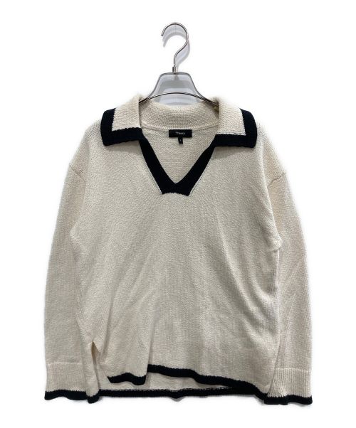 theory（セオリー）theory (セオリー) Wave Boucle OW LS Pullover/ニット アイボリー サイズ:Sの古着・服飾アイテム