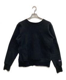 Champion（チャンピオン）の古着「クルーネックスウェット」｜ブラック