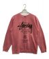 stussy（ステューシー）の古着「ワールドツアープリントスウェット」｜ピンク