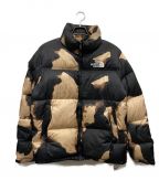 THE NORTH FACE×SUPREMEザ ノース フェイス×シュプリーム）の古着「Bleached Denim Print Nuptse Jacket」｜ベージュ×ブラック