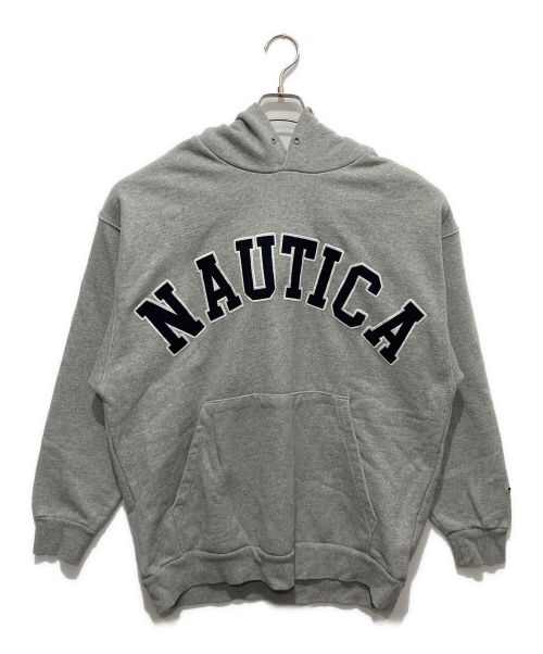 NAUTICA（ノーティカ）NAUTICA (ノーティカ) アーチロゴパーカー グレー サイズ:Mの古着・服飾アイテム